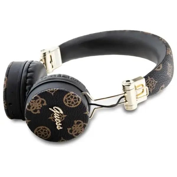 Guess Bluetooth ENC GUBH70EPOSMK on-ear headphones black/black Peony Script Round Shape - Headphones