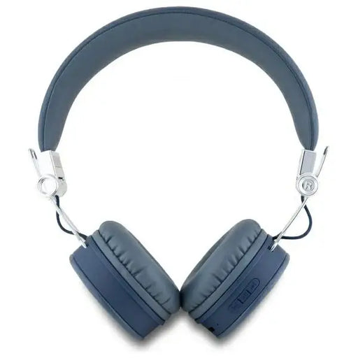 Guess Bluetooth ENC GUBH70PGTSPSB on-ear headphones blue/blue Grained Classic Round Shape - Headphones