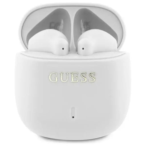Guess Bluetooth headphones GUTWSJ14ESGH TWS + docking station white/white Printed Classic Logo - Headphones