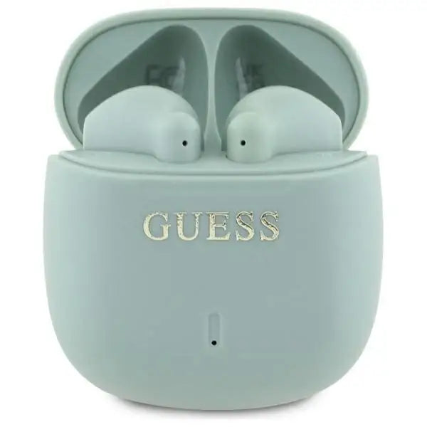 Guess Bluetooth headphones GUTWSJ14ESGN TWS + docking station green/green Printed Classic Logo - Headphones