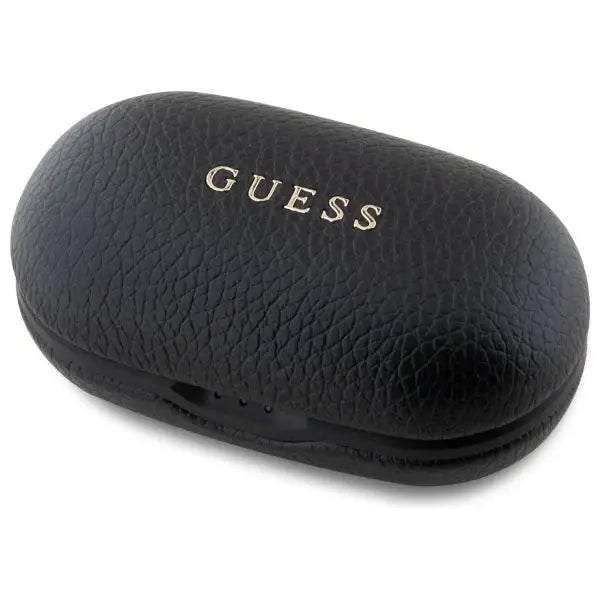 Guess Bluetooth headphones GUTWSPGTSPSK TWS + docking station black/black Grained Classic Logo - Headphones