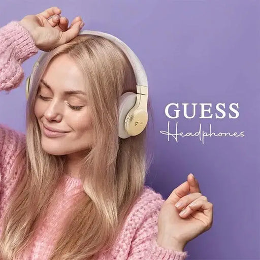 Guess Bluetooth on-ear headphones GUBH604GEMP pink/pink 4G Script - Headphones and speakers<<<HurtelXML