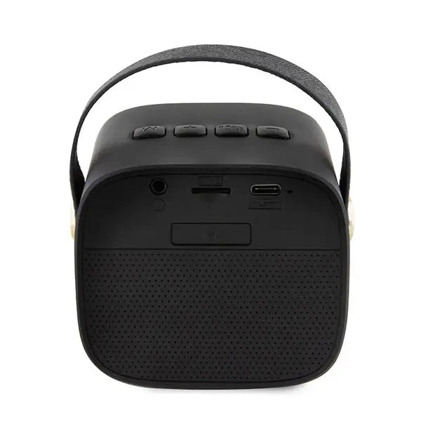 Guess Bluetooth speaker GUWSB2P4SMK Speaker mini black/black 4G Leather Script Logo with Strap - Headphones