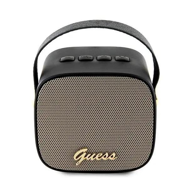 Guess Bluetooth speaker GUWSB2P4SMK Speaker mini black/black 4G Leather Script Logo with Strap - Headphones