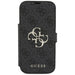 Guess Book 4G Metal Logo Case for iPhone 17 Pro - Black - Cell phone cases and covers<<<HurtelXML