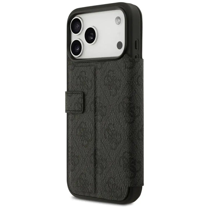 Guess Book 4G Metal Logo Case for iPhone 17 Pro Max - Black - Cell phone cases and covers<<<HurtelXML