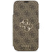 Guess Book 4G Metal Logo Case for iPhone 17 Pro Max - Brown - Cell phone cases and covers<<<HurtelXML