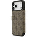 Guess Book 4G Metal Logo Case for iPhone 17 Pro Max - Brown - Cell phone cases and covers<<<HurtelXML