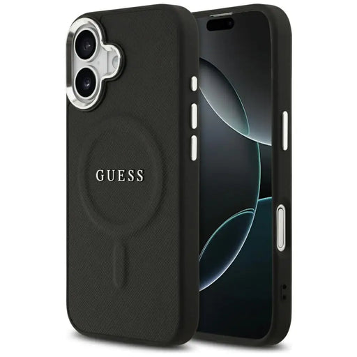 Guess Classic Logo MagSafe Case for iPhone 17 - Black - Cell phone cases and covers<<<HurtelXML