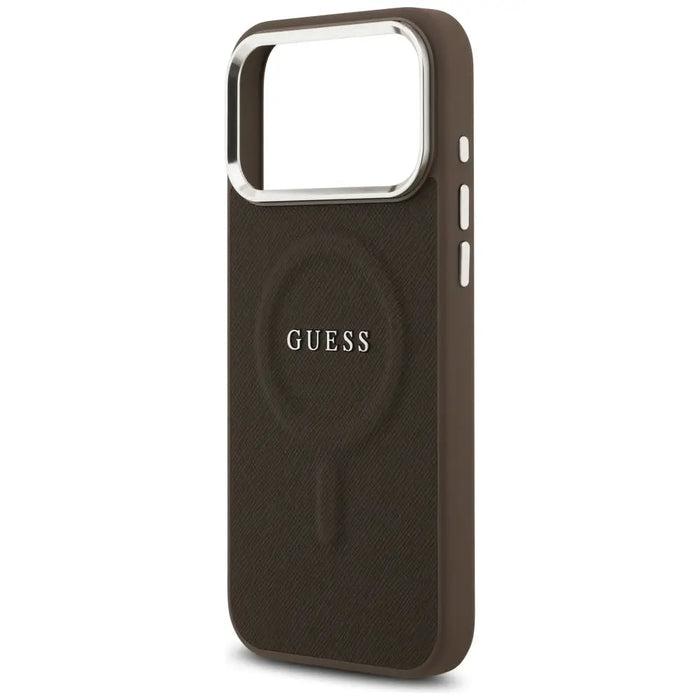 Guess Classic Logo MagSafe Case for iPhone 17 Pro - Brown - Cell phone cases and covers<<<HurtelXML