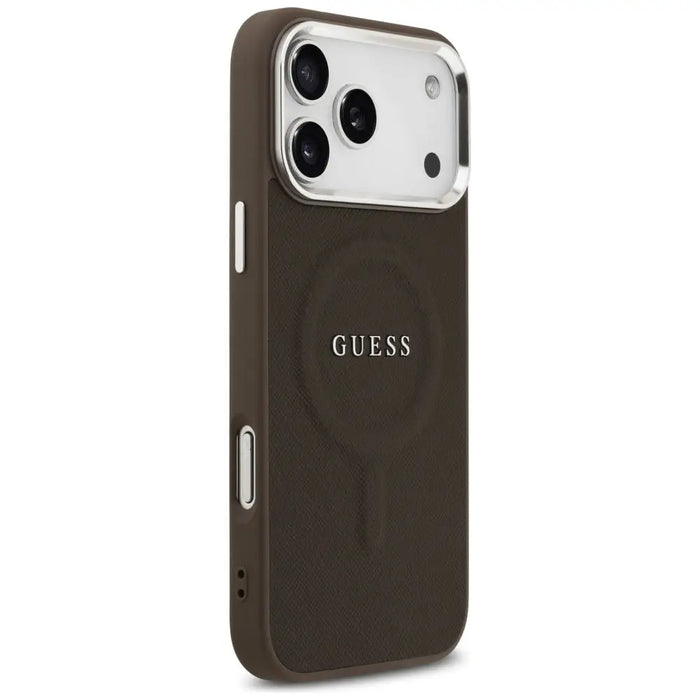 Guess Classic Logo MagSafe Case for iPhone 17 Pro Max - Brown - Cell phone cases and covers<<<HurtelXML