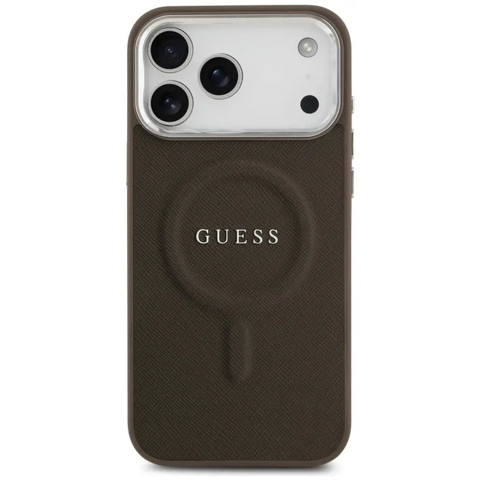 Guess Classic Logo MagSafe Case for iPhone 17 Pro Max - Brown - Cell phone cases and covers<<<HurtelXML