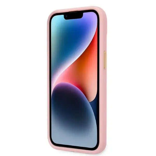 Guess Croco Collection case for iPhone 14 Plus - pink - Cell phone cases and covers<<<HurtelXML