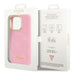Guess Croco Collection case for iPhone 14 Pro - pink - Cell phone cases and covers<<<HurtelXML
