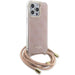 Guess Crossbody Cord 4G Print case for iPhone 15 Pro - pink - Cell phone cases and covers<<<HurtelXML