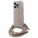 Guess Crossbody Cord 4G Print Case with Lanyard for iPhone 16 Pro - Pink - Cell phone cases and covers<<<HurtelXML
