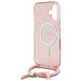 Guess Crossbody Cord Script MagSafe iPhone 16 Case - Pink - Cell phone cases and covers<<<HurtelXML