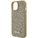 Guess Disco Metal Script case for iPhone 15 - gold - Cell phone cases and covers<<<HurtelXML
