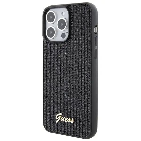 Guess Disco Metal Script case for iPhone 15 Pro Max - black - Cell phone cases and covers<<<HurtelXML