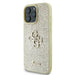 Guess Fixed Glitter Big 4G Case for iPhone 16 Pro - Gold - Cell phone cases and covers<<<HurtelXML