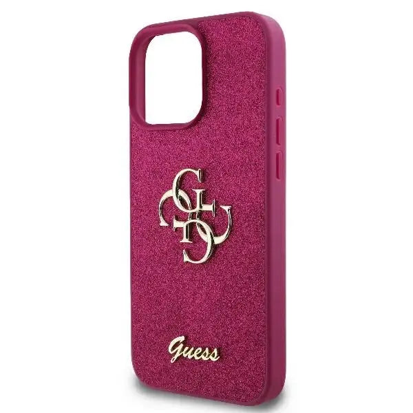Guess Fixed Glitter Big 4G case for iPhone 16 Pro Max - purple - Cell phone cases and covers<<<HurtelXML
