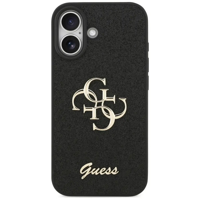 Guess Fixed Glitter Big 4G case for iPhone 17 - black - Cell phone cases and covers<<<HurtelXML
