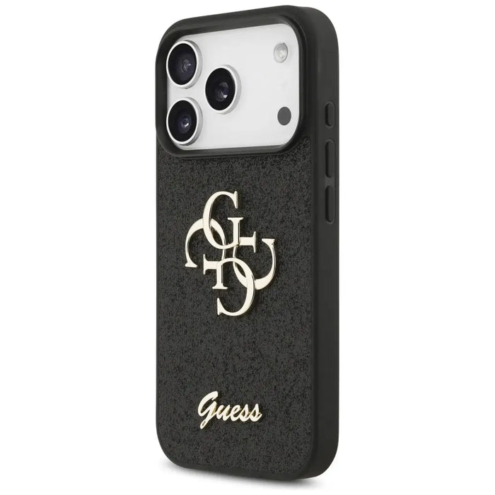 Guess Fixed Glitter Big 4G case for iPhone 17 Pro - black - Cell phone cases and covers<<<HurtelXML