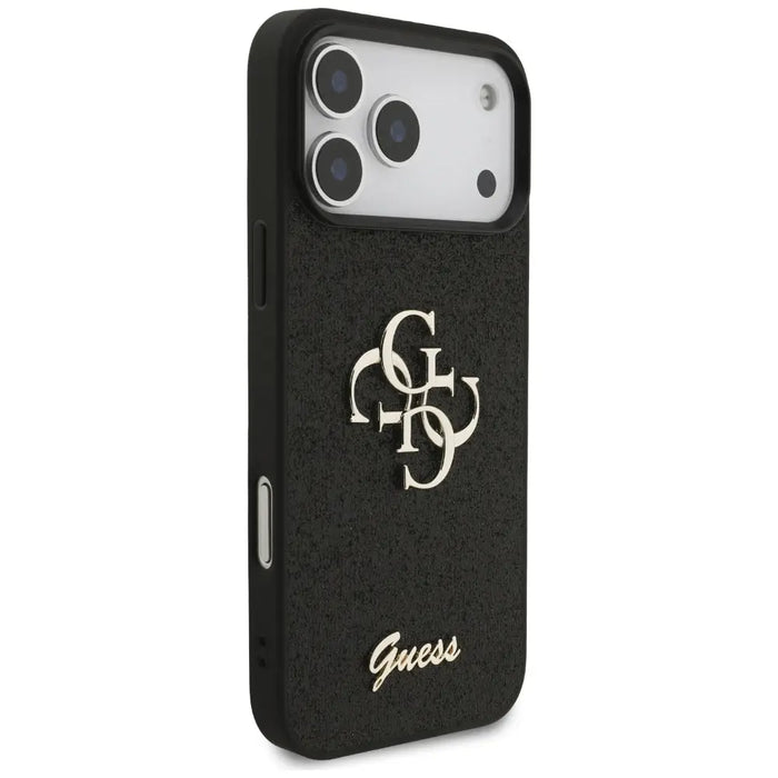 Guess Fixed Glitter Big 4G case for iPhone 17 Pro Max - black - Cell phone cases and covers<<<HurtelXML
