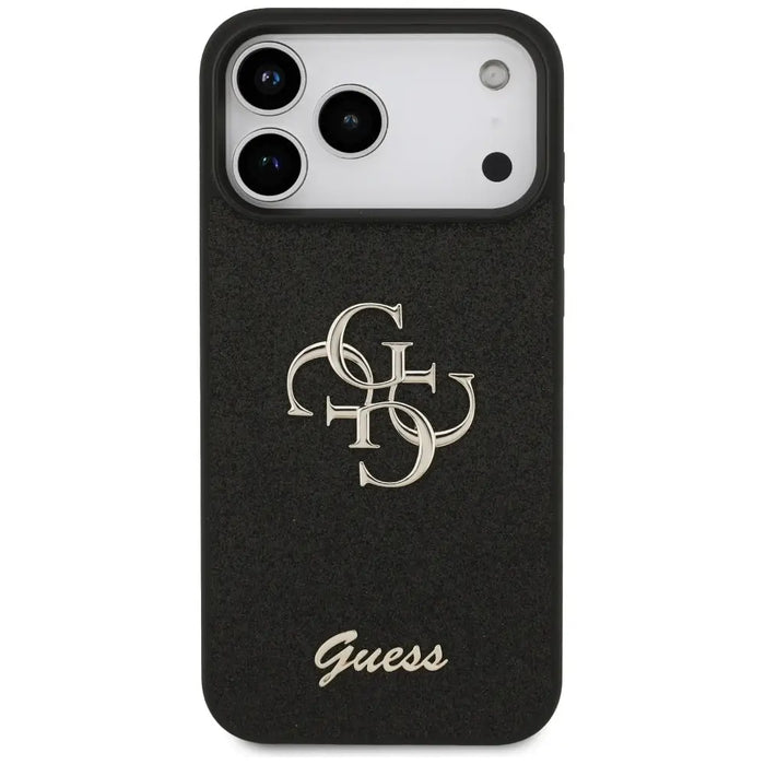Guess Fixed Glitter Big 4G case for iPhone 17 Pro Max - black - Cell phone cases and covers<<<HurtelXML