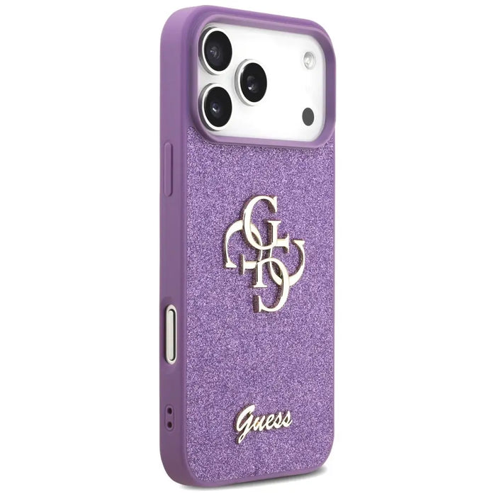 Guess Fixed Glitter Big 4G case for iPhone 17 Pro Max - purple - Cell phone cases and covers<<<HurtelXML