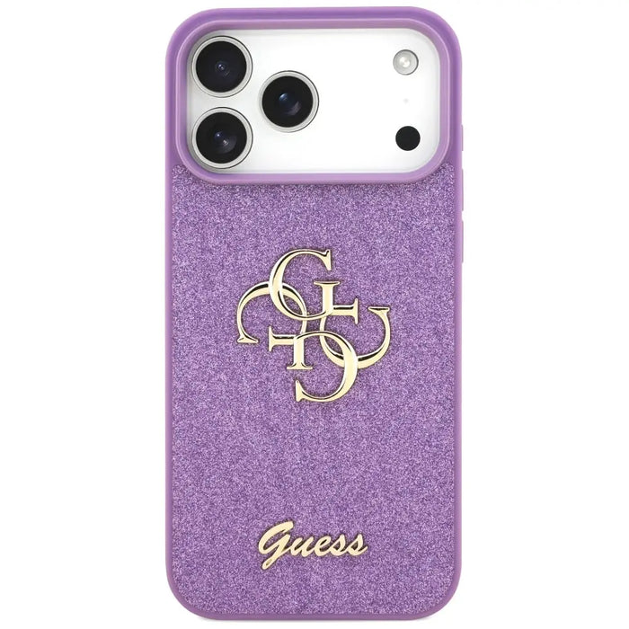 Guess Fixed Glitter Big 4G case for iPhone 17 Pro Max - purple - Cell phone cases and covers<<<HurtelXML