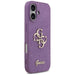 Guess Fixed Glitter Big 4G case for iPhone 17 - purple - Cell phone cases and covers<<<HurtelXML