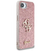 Guess Fixed Glitter Big 4G iPhone 16e Case - Pink - Cell phone cases and covers<<<HurtelXML