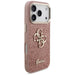 Guess Fixed Glitter Big 4G Metal Frame Case for iPhone 17 Pro - Pink - Cell phone cases and covers<<<HurtelXML