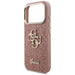 Guess Fixed Glitter Big 4G Metal Frame Case for iPhone 17 Pro - Pink - Cell phone cases and covers<<<HurtelXML