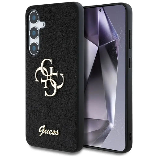 Guess Fixed Glitter Big 4G Metal Logo case for Samsung Galaxy S25 Plus black - Cell phone cases and covers<<<HurtelXML