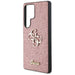 Guess Fixed Glitter Big 4G Metal Logo Case for Samsung Galaxy S25 Ultra Pink - Cell phone cases and covers<<<HurtelXML