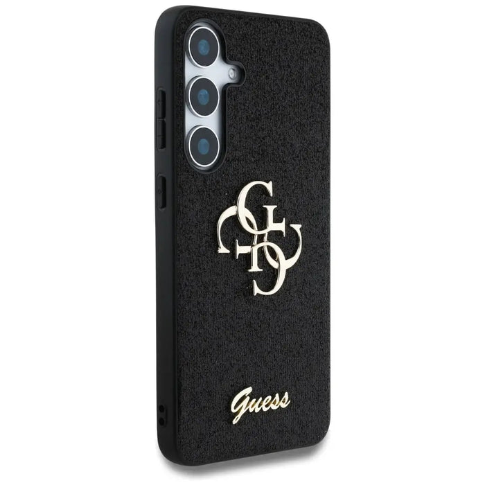 Guess Fixed Glitter Big 4G Metal Logo case for Samsung Galaxy S25 black - Cell phone cases and covers<<<HurtelXML