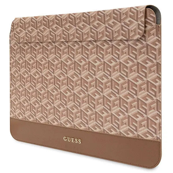 Guess GCube Stripes case for a 14’’ laptop - brown - Laptop bags<<<HurtelXML