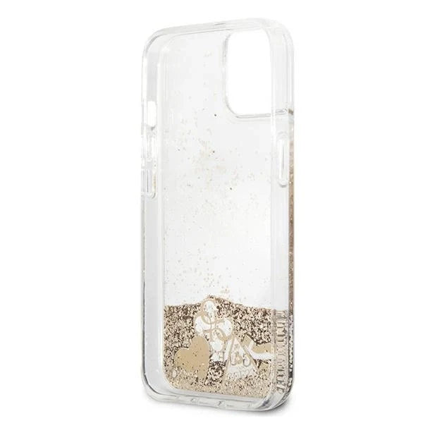 Guess Glitter Charms iPhone 13 mini Case - Gold - Cell phone cases and covers<<<HurtelXML