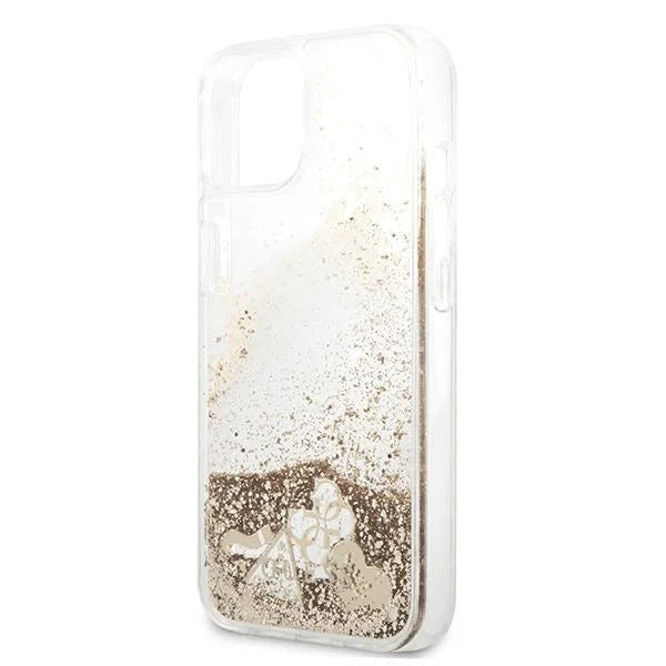 Guess Glitter Charms iPhone 13 mini Case - Gold - Cell phone cases and covers<<<HurtelXML