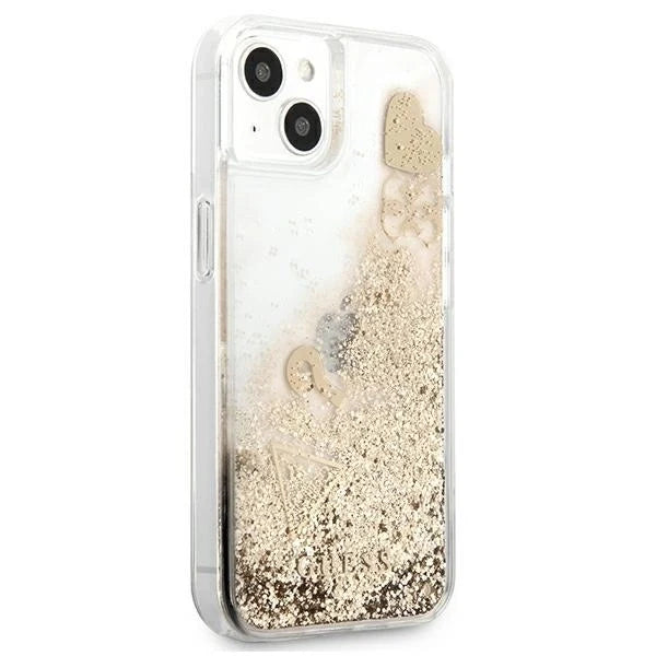 Guess Glitter Charms iPhone 13 mini Case - Gold - Cell phone cases and covers<<<HurtelXML