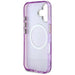 Guess Glitter Flowers Triangle Buttons MagSafe Case for iPhone 16 Purple - Cell phone cases and covers<<<HurtelXML