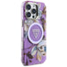 Guess Glitter Flowers Triangle Buttons MagSafe Case for iPhone 16 Pro Purple - Cell phone cases and covers<<<HurtelXML