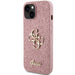 Guess Glitter Script Big 4G case for iPhone 15 - pink - Cell phone cases and covers<<<HurtelXML