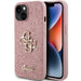 Guess Glitter Script Big 4G case for iPhone 15 - pink - Cell phone cases and covers<<<HurtelXML