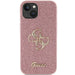 Guess Glitter Script Big 4G case for iPhone 15 - pink - Cell phone cases and covers<<<HurtelXML