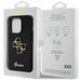 Guess Glitter Script Big 4G case for iPhone 15 Pro - black - Cell phone cases and covers<<<HurtelXML
