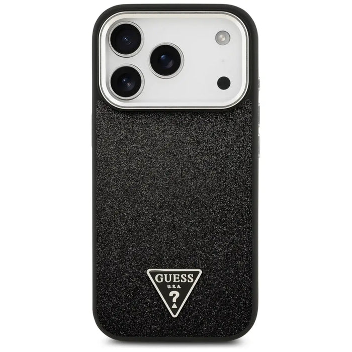 Guess Glitter Triangle Logo MagSafe Case for iPhone 17 Pro - Black - Cell phone cases and covers<<<HurtelXML