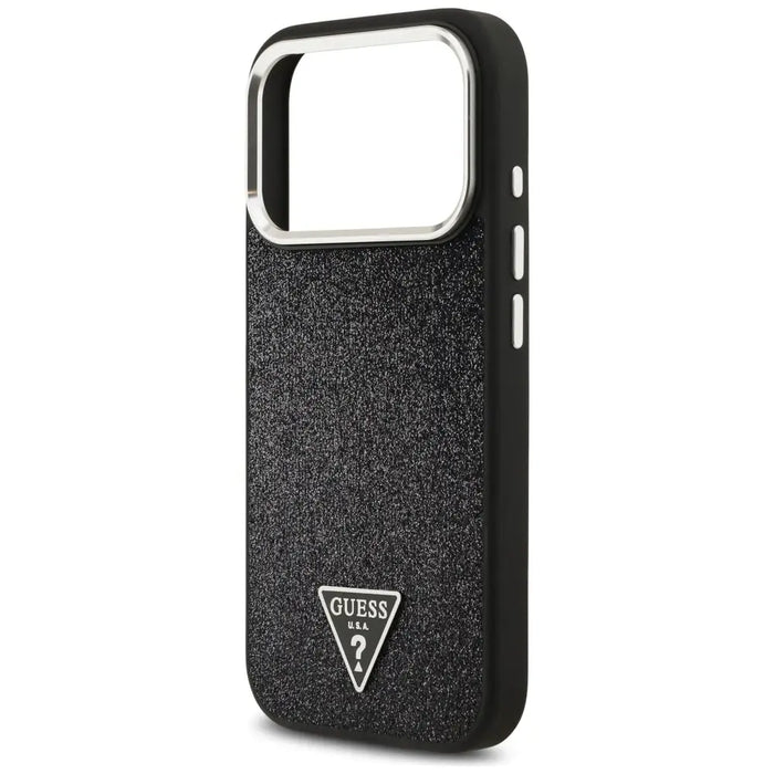 Guess Glitter Triangle Logo MagSafe Case for iPhone 17 Pro - Black - Cell phone cases and covers<<<HurtelXML